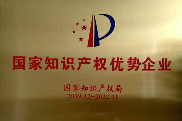 國家(jia)知識(shi)産權(quan)優勢(shi)企業(ye)